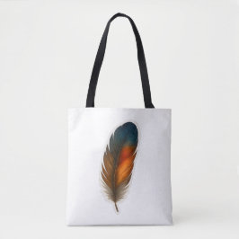 Colorful Feather Design トートバッグ