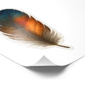 Colorful Feather Design フォトプリント (角)