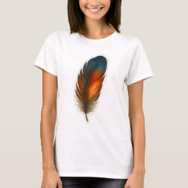 Colorful Feather Design Tシャツ