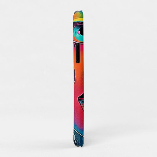 Colorful Feelings: Abstract Face Case-Mate iPhoneケース (裏面/右)