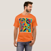 Colorful Feelings: Abstract Face Tシャツ (正面フル)