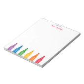 Colorful Felt-Pens Kindergarten Teacher Notepad ノートパッド (回転)