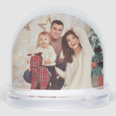 Colorful Festive Christmas Floral Snow Globe (裏面)