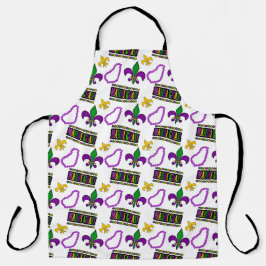 COLORFUL FESTIVE MARDI GRAS THEME エプロン