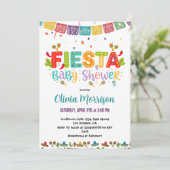 Colorful Fiesta Baby Shower 招待状 (スタンド正面)