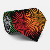 Colorful fireworks display party neck tie ネクタイ (ロール)