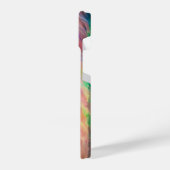 Colorful Flamingo Feathers iPhoneケース (左側面)