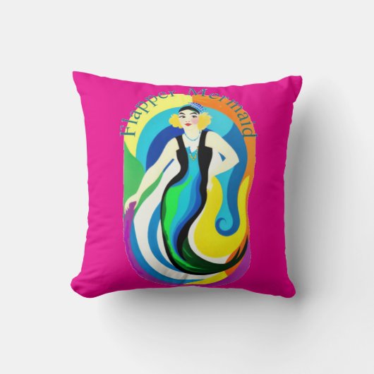 Colorful Flapper Mermaid Thunder_Cove クッション (正面)