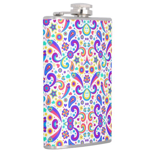 Colorful flask with a vibrant pattern フラスク (右)