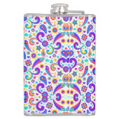 Colorful flask with a vibrant pattern  フラスク (裏面)