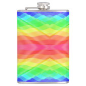 Colorful flask with abstract rainbow pattern フラスク (正面)