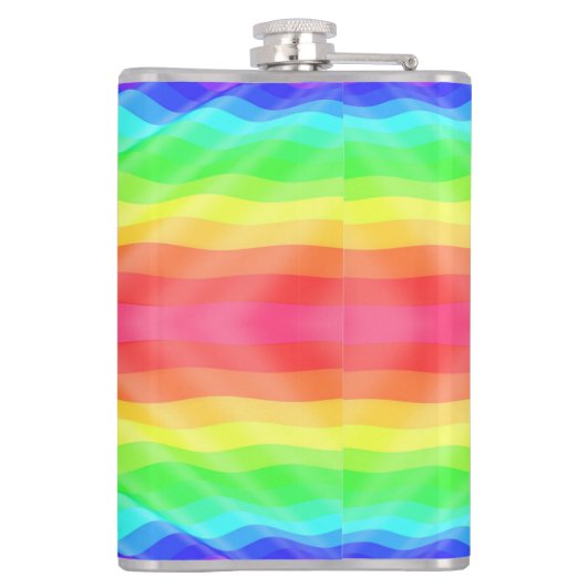 Colorful flask with abstract rainbow pattern フラスク (裏面)