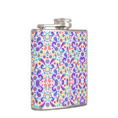 Colorful flask with intricate floral and geometric フラスク (右)