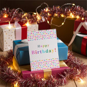 Colorful Flirty Hearts Happy Birthday カード