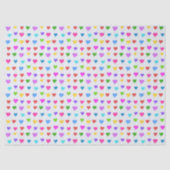 Colorful Flirty Hearts in an Elegant Pattern 薄葉紙 (正面)