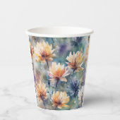 Colorful floral 紙コップ (正面)