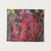 Colorful Floral Abstract Painting Tapestry タペストリー (正面(横))