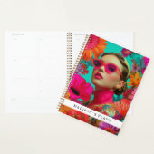 Colorful Floral Art-Woman プランナー手帳 (ディスプレー)