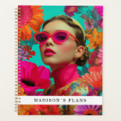 Colorful Floral Art-Woman プランナー手帳 (正面)