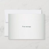 Colorful Floral Blue Butterfly Green Wedding Party サンキューカード (裏面)