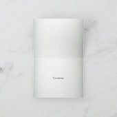 Colorful Floral Blue Butterfly Green Wedding Party サンキューカード (内部)