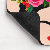 Colorful Floral Crown Mouse Pad Frida Inspired マウスパッド (コーナー)