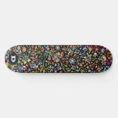 Colorful Floral Dd Brand Skateboard スケートボード (横)
