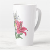 colorful floral design  カフェラテマグ (右アングル)