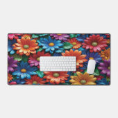 Colorful Floral - Desk Mat デスクマット (キーボード&マウス)