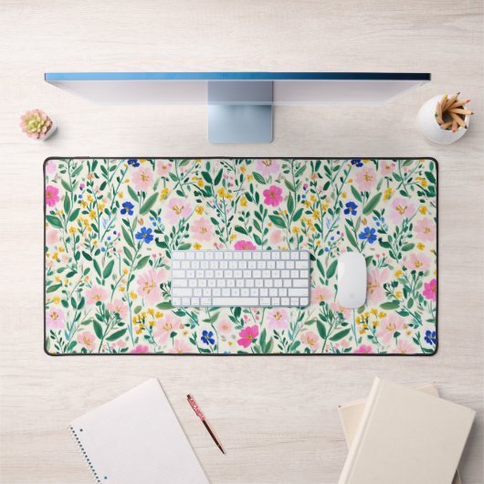 Colorful Floral Desk Mat デスクマット (オフィス1)