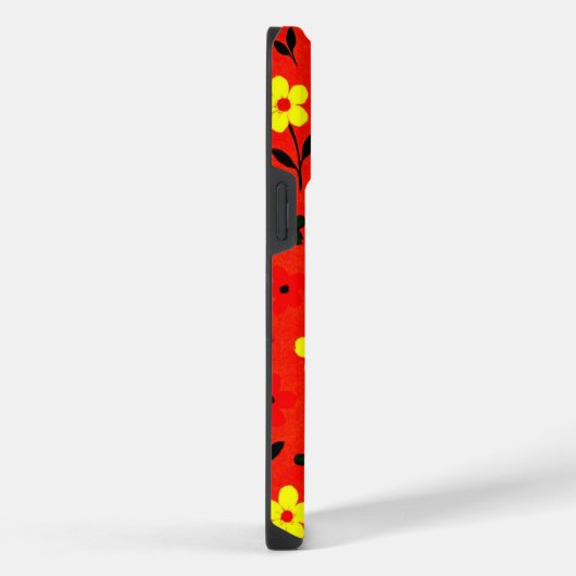 Colorful Floral Garden iPhoneケース (右側面)