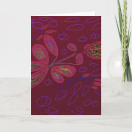 Colorful Floral Greeting Card カード