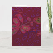 Colorful Floral Greeting Card カード (裏面)