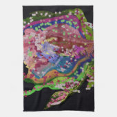 Colorful Floral Kitchen Towel キッチンタオル (縦)