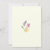 Colorful Floral Little Wildflower Baby Shower 招待状 (裏面)