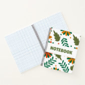 Colorful Floral Notebook – Minimalist Flower ノートブック (内部)