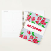Colorful Floral Notebook – Minimalist Flower  プランナー手帳 (ディスプレー)