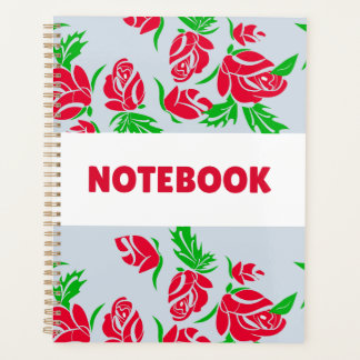 Colorful Floral Notebook – Minimalist Flower  プランナー手帳