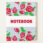 Colorful Floral Notebook – Minimalist Flower  プランナー手帳 (裏面)