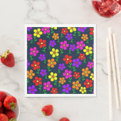 Colorful Floral Pattern スタンダードランチョンナプキン (インサイチュ)