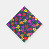 Colorful Floral Pattern スタンダードランチョンナプキン (角)
