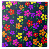 Colorful Floral Pattern タイル (正面)