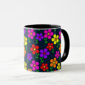 Colorful Floral Pattern マグカップ (正面右)