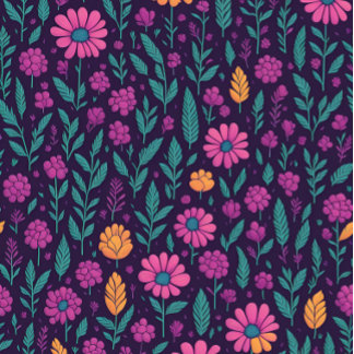 Colorful Floral Pattern Leggings – Vibrant Botanic レギンス