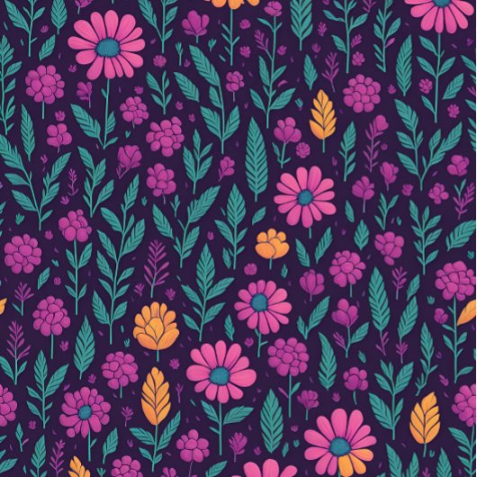 Colorful Floral Pattern Leggings – Vibrant Botanic レギンス