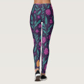 Colorful Floral Pattern Leggings – Vibrant Botanic レギンス (裏面)
