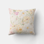 Colorful Floral Pattern Pillow クッション (裏面)