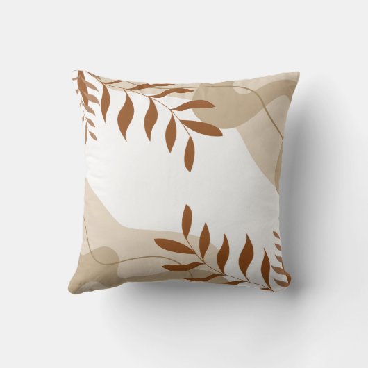 Colorful Floral Pattern Pillow クッション (裏面)