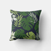 Colorful Floral Pattern Pillow クッション (裏面)