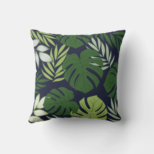 Colorful Floral Pattern Pillow クッション (裏面)